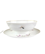 Rosenthal Germany Geisha Gravy Boat with Attached Underplate Gold Trim - £35.00 GBP