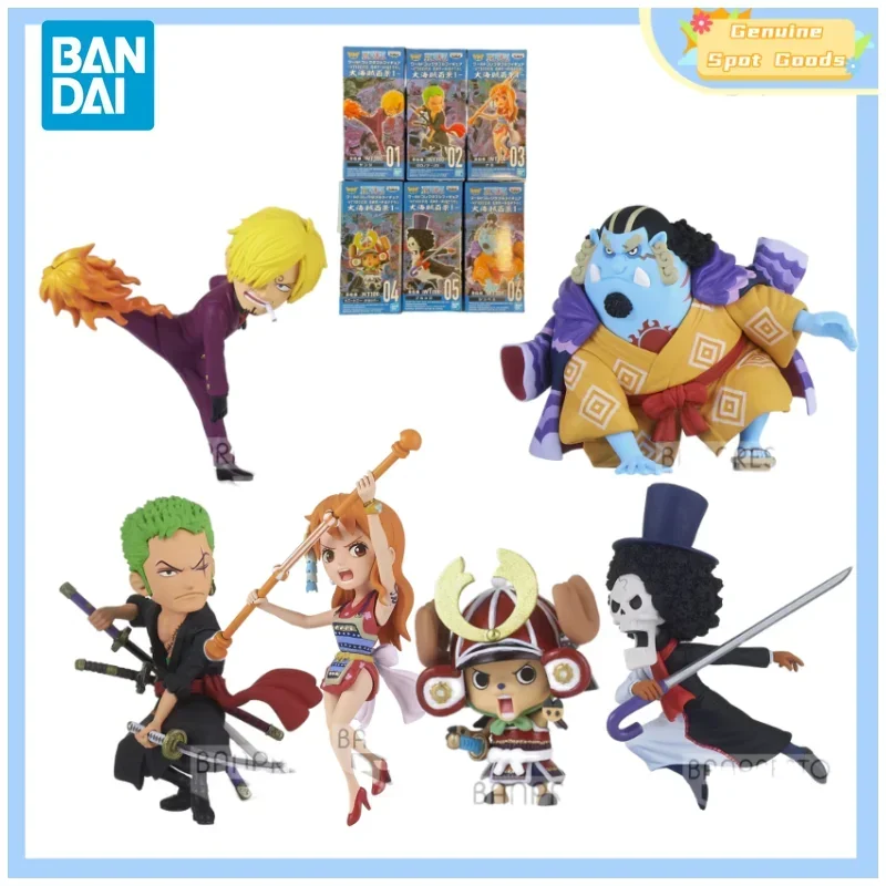 Genuine Bandai One Piece Wcf WT100 VOL1 Zoro Sanji Anime Action Figures Model - £23.11 GBP+