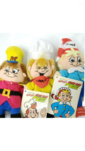 Kelloggs Snap Crackle Pop Plush Dolls 1997 Bean Bag Breakfast Bunch Vintage Toys - £10.90 GBP