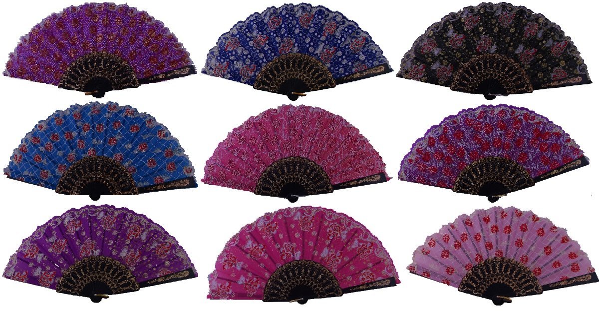 Primary image for Portable Fan Roses J3115 Random Color 10PC (Mixed Colors)