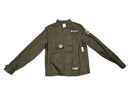 Disney Star Wars Galaxy’s Edge Resistance Logo Jacket Black Spire Outpos... - $64.90