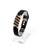 CLAVIS DONA MAGNETIC THERAPY SPORTS GOLF HEALTH BRACELET BLACK BAND ROSE... - £78.84 GBP