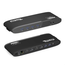 Usb 3.0 Dual 4K Display Horizontal Docking Station With Displayport And Hdmi For - £169.74 GBP