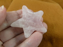 (Y-STA-567) Pink Rose Quartz STARFISH gemstone sea star stone FIGURINE c... - £11.22 GBP