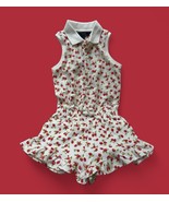 NWT Polo Ralph Lauren Strawberry Girls SIZE 5 Ruffle Romper Jumpsuit One... - €22,95 EUR