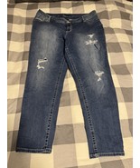 Lane Bryant Women’s Distressed Slim-Leg Jeans - Size 20 Average - $14.49