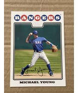 2008 Topps Baseball #635 Michael Young Rangers - £1.51 GBP