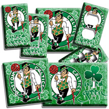 Boston Celtics Bleed Green Basketball Team Light Switch Outlet Wall Plates Decor - £14.37 GBP+