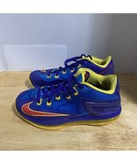 NIKE AIR MAX LEBRON XI LOW GS SUPERMAN 2014 BLUE/RED 644534-401  SZ 6Y/W7.5 - €28,17 EUR