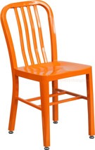 Mid-Century Orange &#39;Navy&#39; Style Dining Chair Cafe Patio Restaurant In-Outdoor - £119.37 GBP