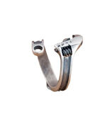 Stainless Steel Biker Mechanic Spanner Wrench Tool Ring Mens Wedding Ban... - $71.18 MXN