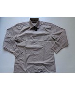 New Vincenzo Collection Tan Button Up Long Sleeve Shirt Sz 15 15 1/2 M - €6,61 EUR