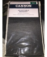 Cannon Adjustable Black Bedskirt T/F - $14.84