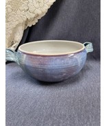 SIGNED Vintage Lisa Koch Studio Art Pottery Handles Round Planter 8” Dia... - £35.04 GBP