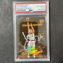 2003-04 Fleer Ultra #61 Kyle Korver Signed Card AUTO PSA Slabbed 76ers - £63.94 GBP