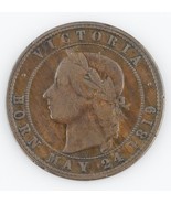 1874 Nouvelle-Zélande Penny Token Très Fin Pièce de Monnaie - $2,722.54 MXN