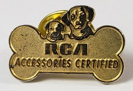 RCA ACCESSORIES CERTIFIED ADVERTISING LAPEL PIN AUDIO VIDEO WORKER EMPLO... - £14.83 GBP