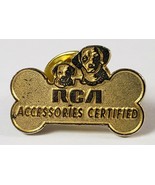 RCA ACCESSORIES CERTIFIED ADVERTISING LAPEL PIN AUDIO VIDEO WORKER EMPLO... - $26.04 CAD