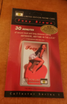 Spotlite Limited Edition Phone Card Foxy Brown Collector Series 1 unopened 1998 - £15.13 GBP