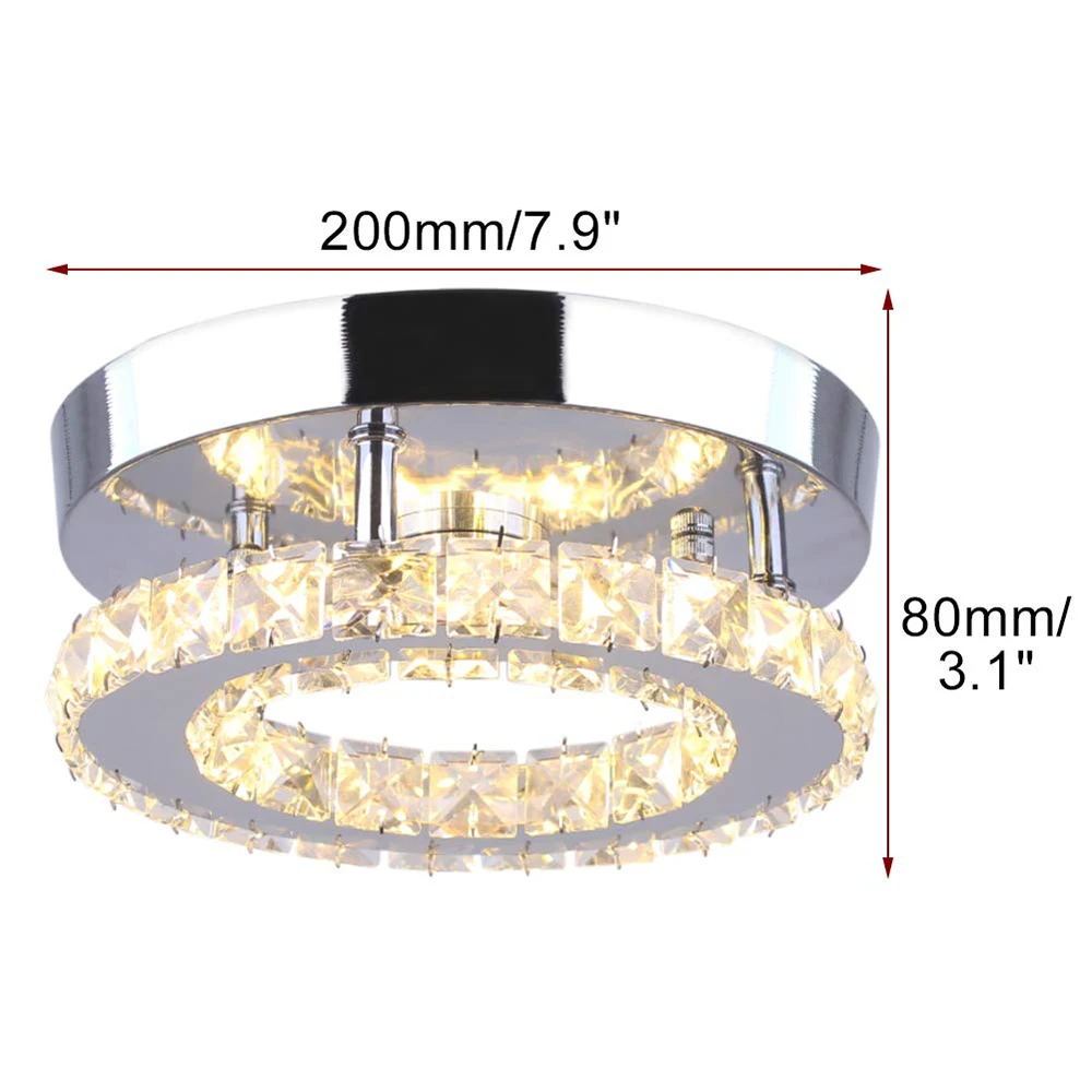 Modern LED Crystal Chandelier Lighting Mirror   Ceiling Lamp for Living Room Kit - $195.58