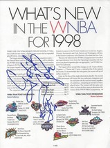 Cynthia Cooper / Rebecca Lobo Signed 1998 Magazine Page JSA WNBA - £23.80 GBP