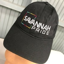 Savannah Georgia Pride LGBT Rainbow Logo Adjustable Baseball Hat Cap - £12.39 GBP