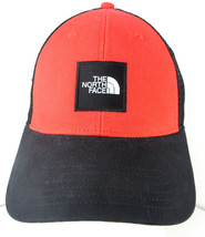 The North Face Mesh Hat Snapback Trucker Cap Red Black Logo Patch - $24.70