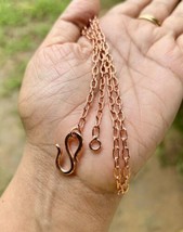 34 inch Pure Copper Short Cable Chain Necklace, Healing Copper Jewelry Spiritual - $21.55