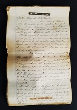 1860s Antique Handwritten Letter Re Baird&#39;s Patent 33pg To Thomas C Theaker - £37.77 GBP