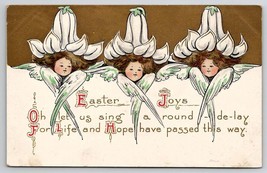 Easter Joys Flower Head With Wings Postcard O25 - £7.92 GBP