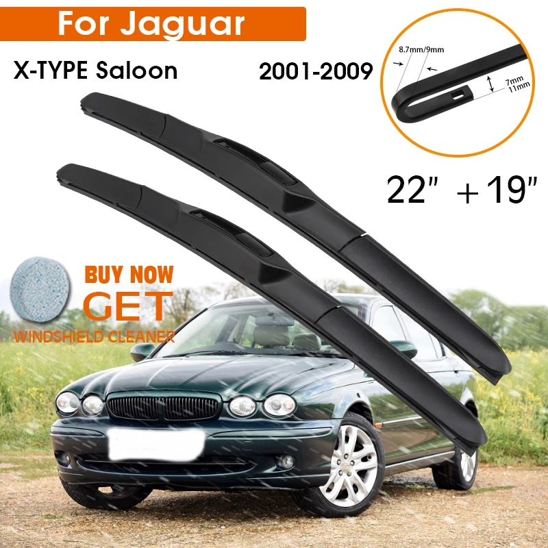 Car Wiper For Jaguar X-TYPE SaloonE 2001-2009 Windshield Rubber Silicon Refill - £17.17 GBP+