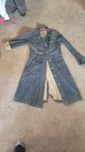 RARE 2000&#39;s  Women&#39;s Guess Blue Jean Diem Dress Long Sleeve Button-up sz... - £37.30 GBP