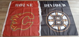 Calgary Flames vs. Boston Bruins - House Divided - 3ft x 5ft - £15.98 GBP
