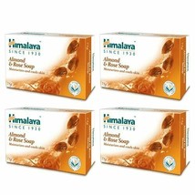 4 X Himalaya Herbals Almond &amp; Rose Soap 75 gms FREE SHIP - £14.29 GBP