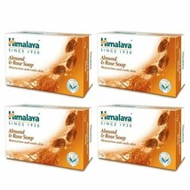 4 X Himalaya Herbals Almond &amp; Rose Soap 75 gms FREE SHIP - £13.80 GBP