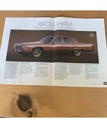 Cadillac Brougham 2 Page Luxury Sedan Car 1987 Vintage Print Ad Original - $9.49