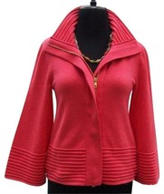 Cache 2 Way Un Zip Daring Jacket Top New Size XS/S/M Wool Blend Stretch $118 NWT - £37.17 GBP