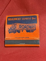 Vintage Feature Matchbook Front Strike Roadway Express Inc 1954 Trucker - £39.56 GBP
