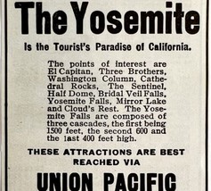 1904 Union Southern Pacific Railway Yosemite Advertisement Railroad Ephe... - $380.53 MXN