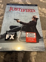 Justified: the Complete Third Season (DVD, 2012) New Sealed Deleted Scen... - $4.19