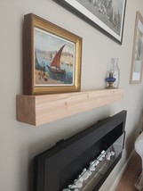 Solid Pine Wood Mantel Shelf | Handmade Rustic Wall Shelf - $92.00