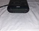 Sony Dream Machine ICF-C218 AM/FM Alarm Clock Radio Black Tested &amp; Works - $12.99