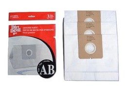 Dirt Devil Type AB Vacuum Bags (3-Pack), AD10096, White, Pack of 3 Bags - $8.95