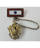 Vintage WWII Sterling Silver Enameled Son in Service Pin Army - £15.58 GBP