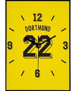 Wall Clock BORUSSIA DORTMUND YELLOW - $33.22+