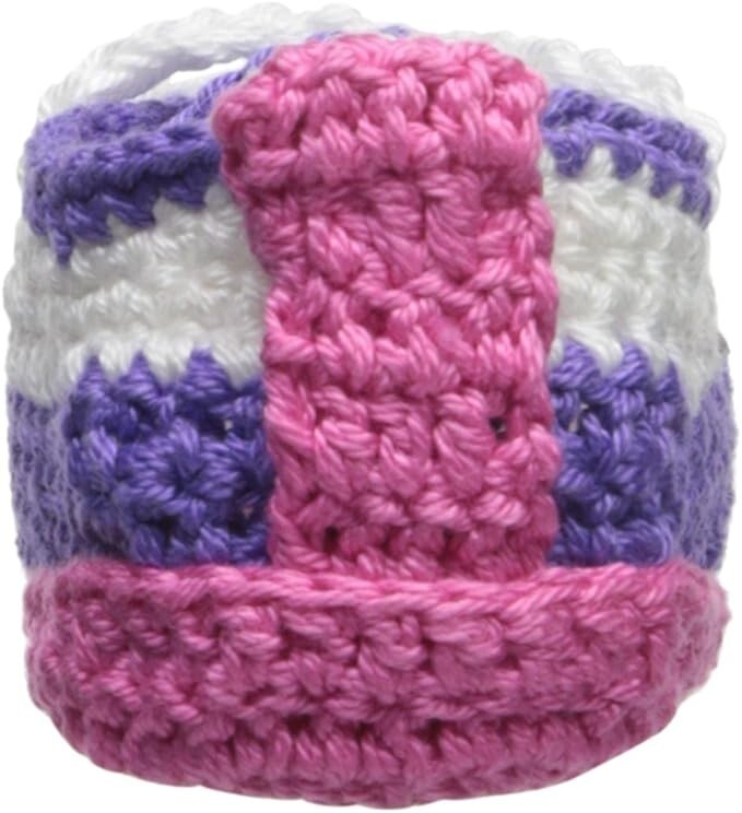 Jefferies Socks Baby Girls Hand Crocheted Tennis Shoe Bootie 1 Pair Pack Item image 6