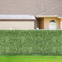 2Pcs Faux Green Ivy Leaf Fence Mesh Cover Decor Privacy Screen Patio 39&quot;... - £35.11 GBP