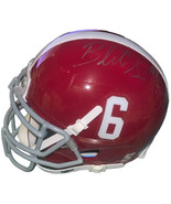 Blake Sims signed Alabama Crimson Tide Riddell NCAA #6 Mini Helmet- COA ... - £48.18 GBP