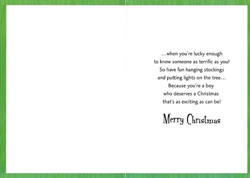 Thinking About A Special Boy... - Christmas Greeting Card - 64774 Item image 2