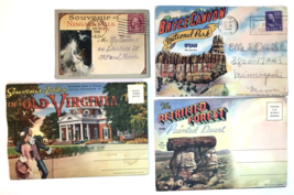 Postcard Picture Book Lot Petrified Forest, Bryce Canyon, Old Virginia, ... - $10.00
